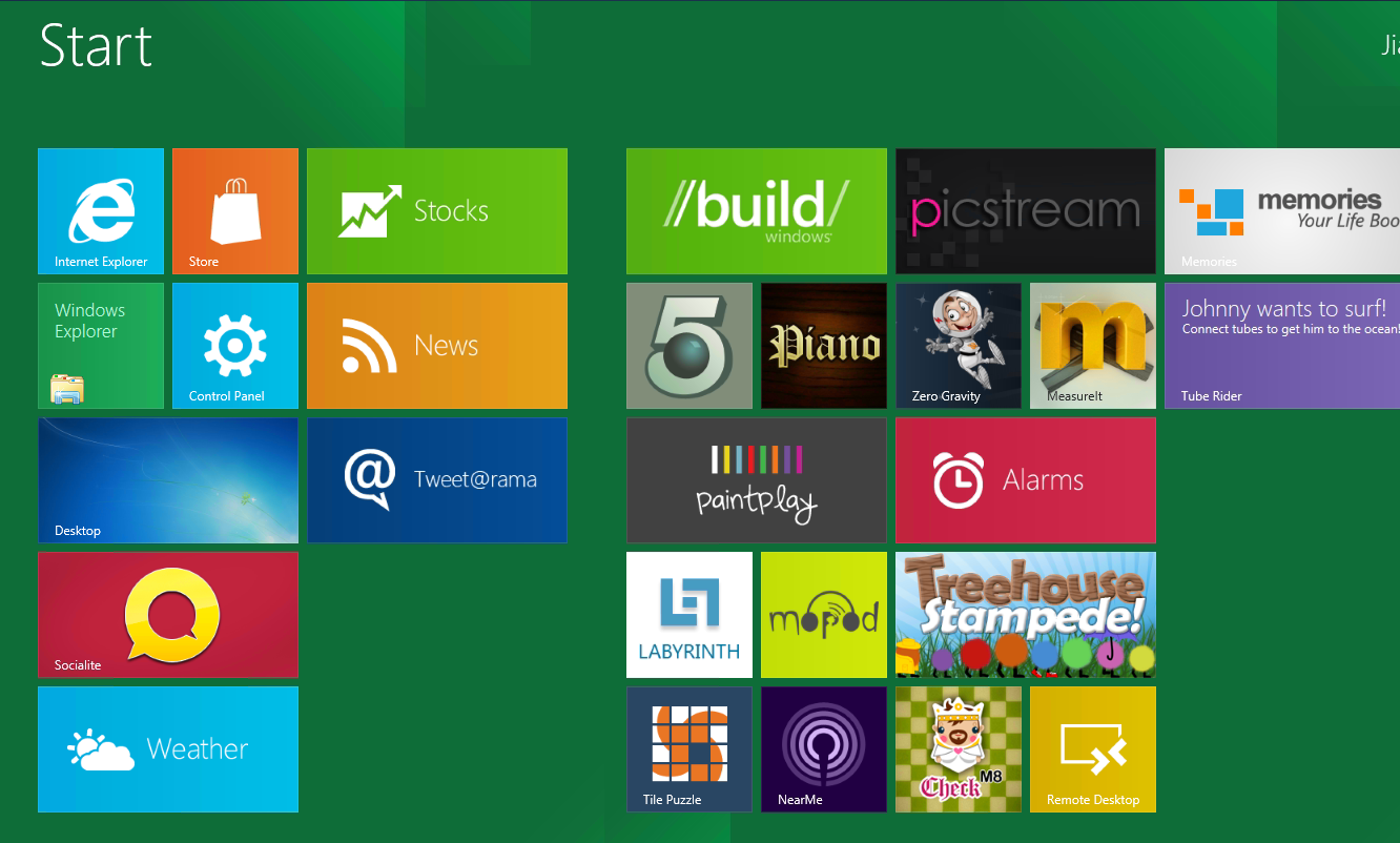 windows 8的metro界面