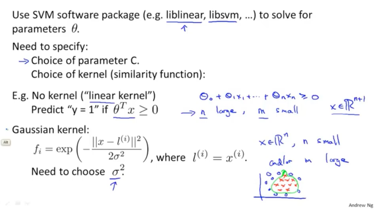 吳恩達機器學習筆記 —— 13 支援向量機
