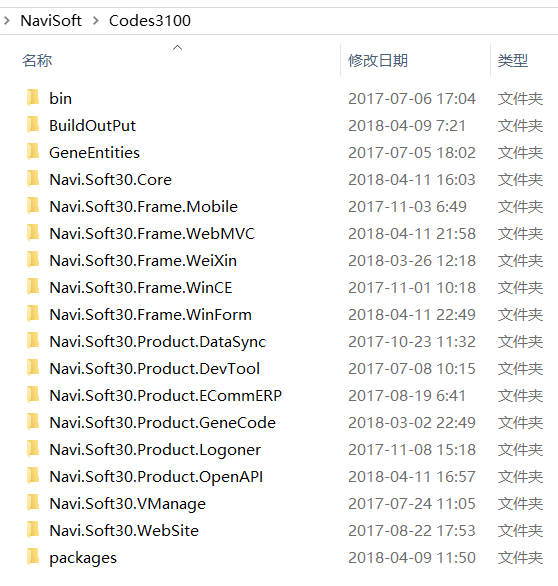 NaviSoft31源码结构