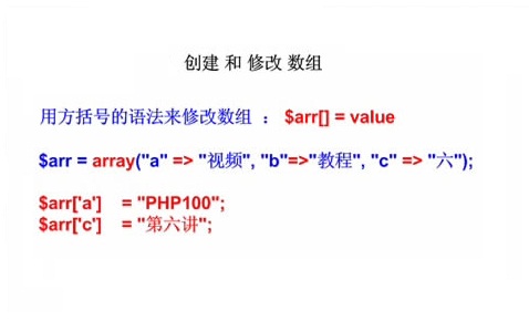 PHP-array-create-modify