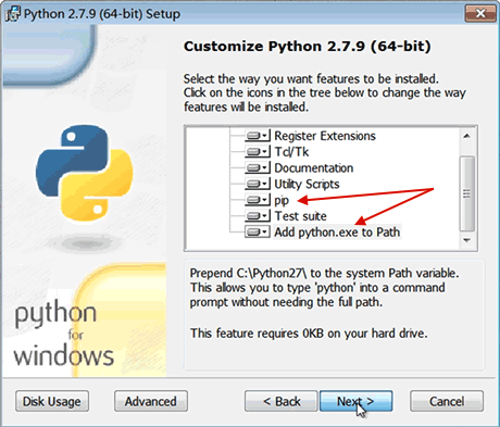 python install